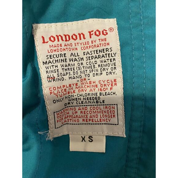 London Fog Coat Jacket Women's Green Hooded Removable Lining M/L - Picture 5 of 8